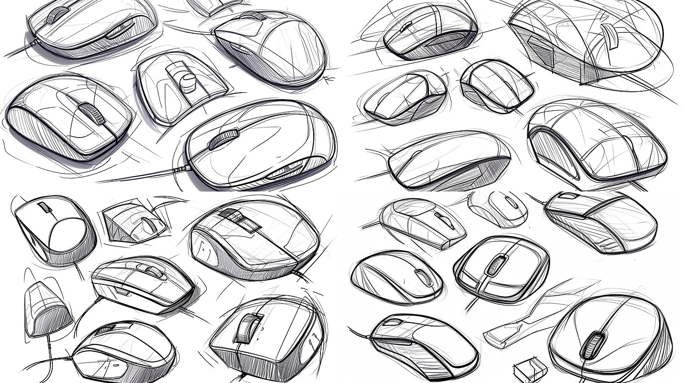 industrial design，AI Assisted，product，sketch，