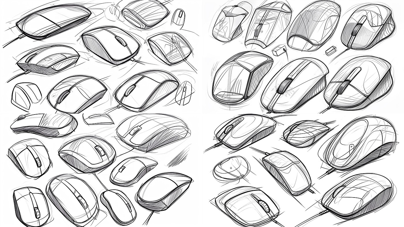 industrial design，AI Assisted，product，sketch，