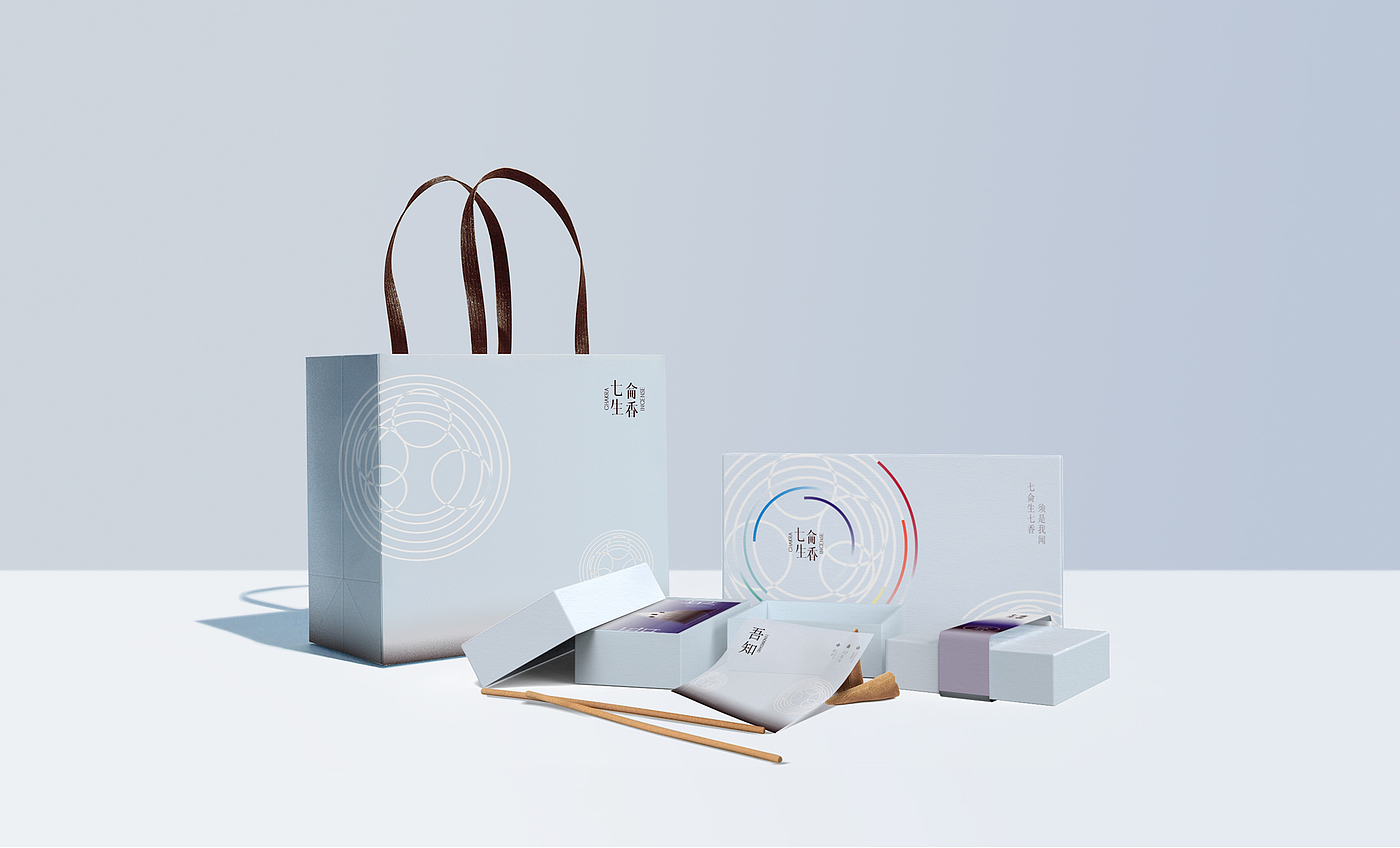 Line Incense Packaging Brand Visual Design，