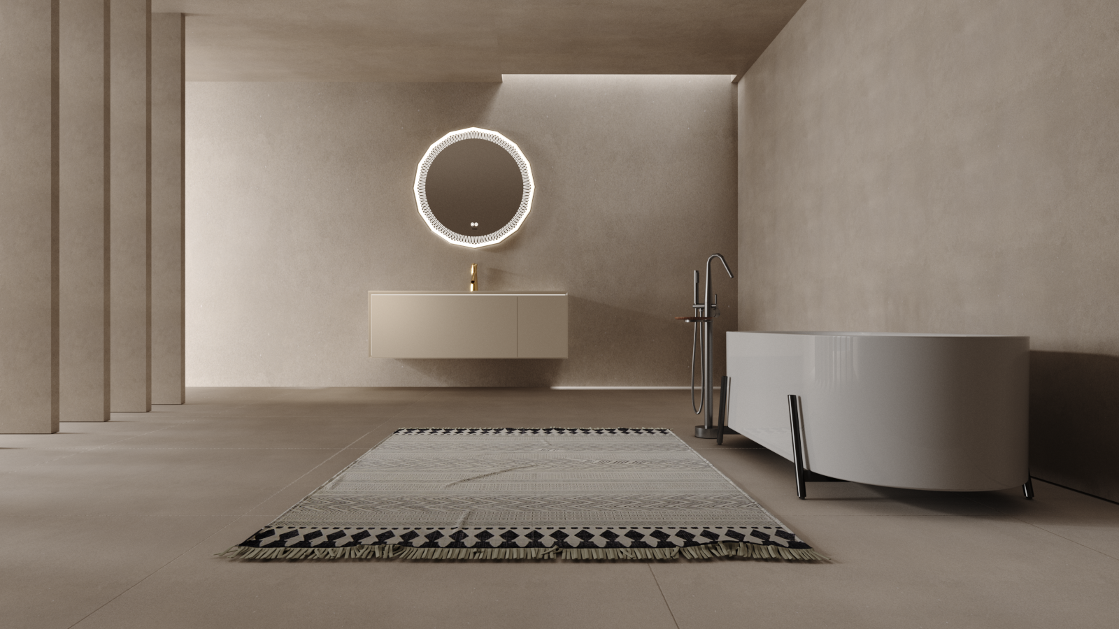 kitchen and toilet，Bathroom cabinet，bathtub，closestool，water tap，wabi-sabi ，