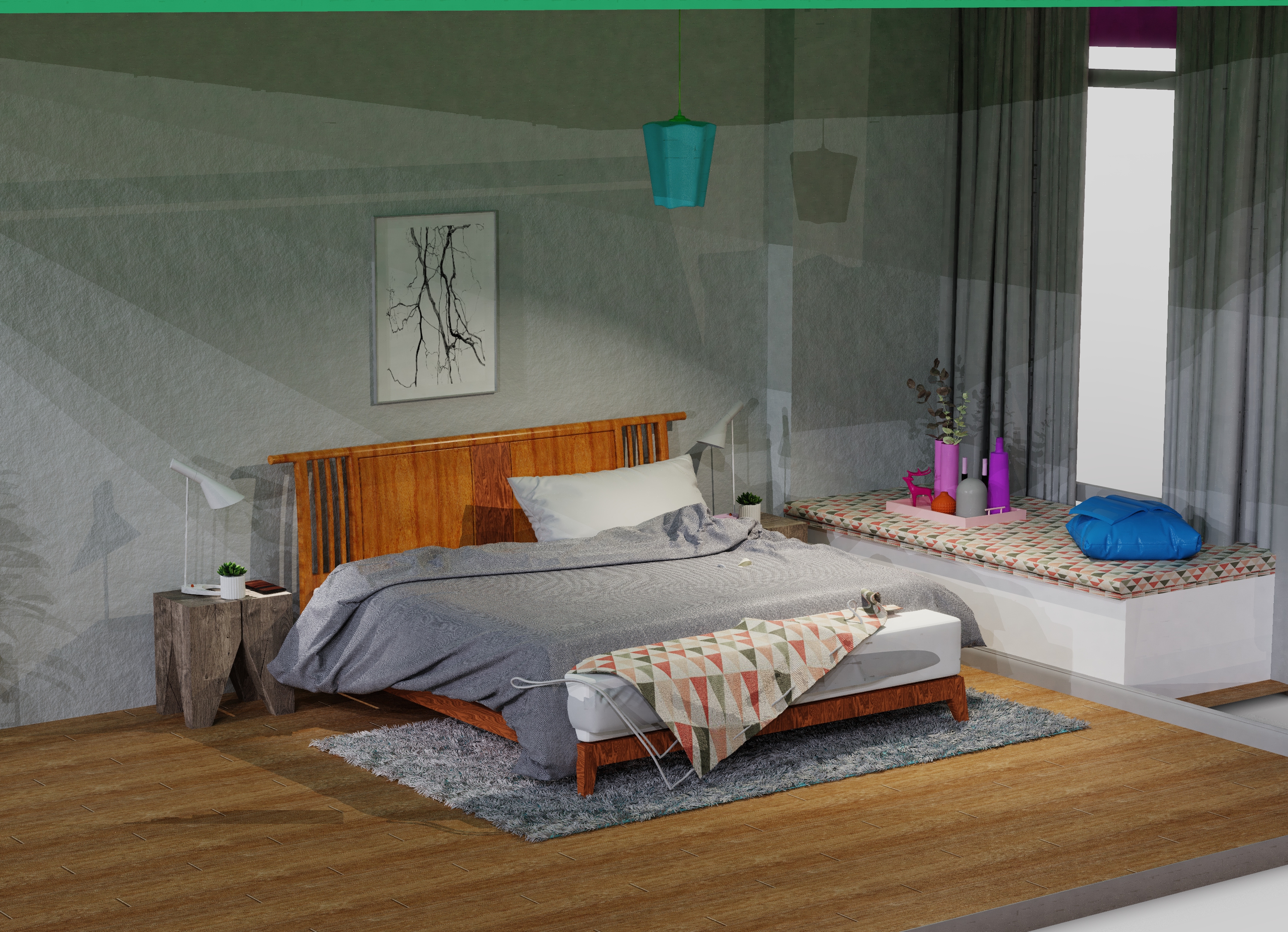 furniture design ，solid wood home，Product appearance design，