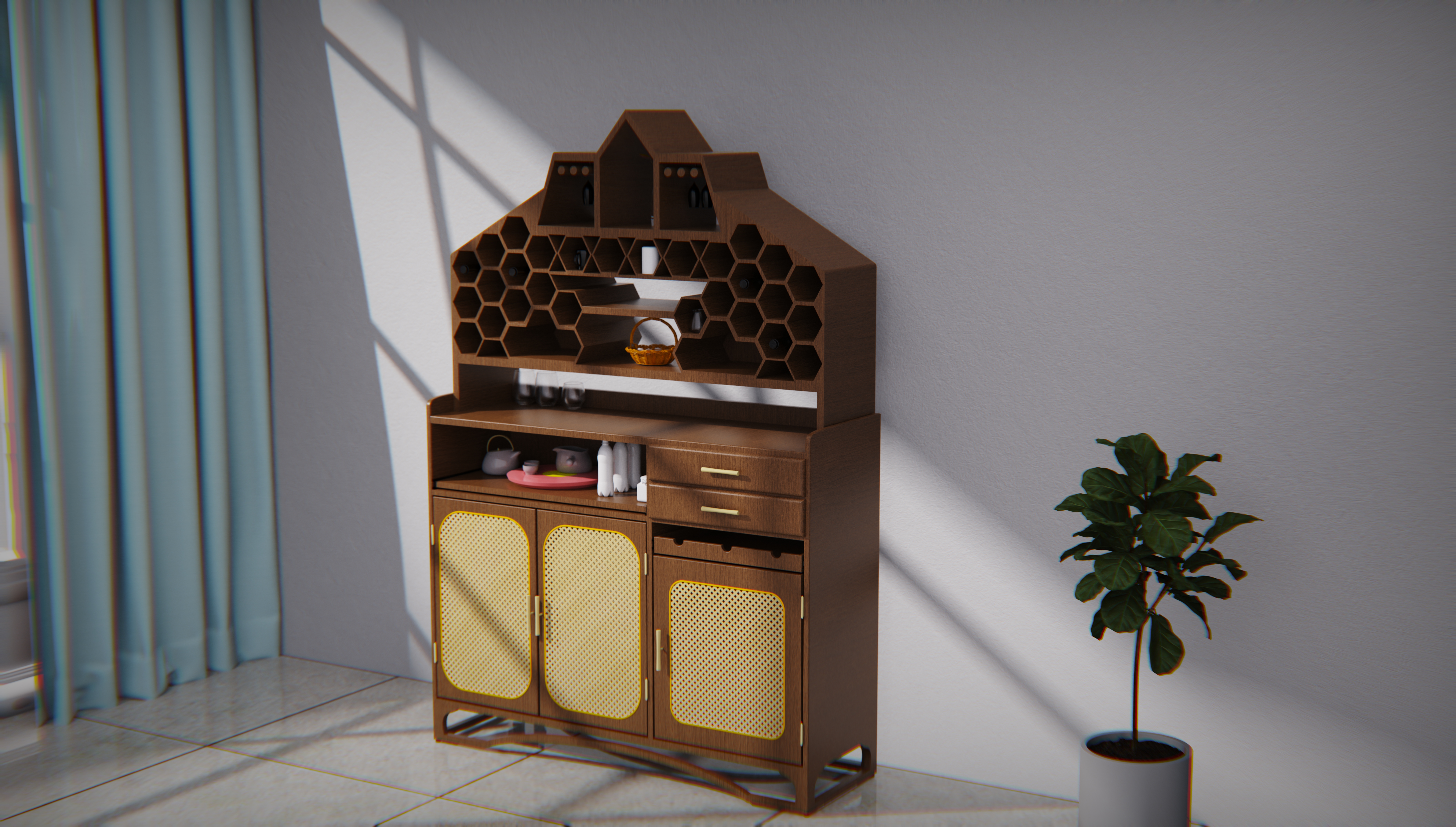 furniture design ，solid wood home，Product appearance design，