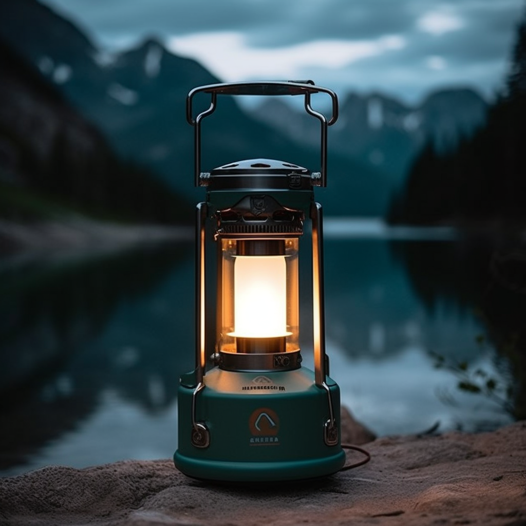 Camping lamp，outdoors，camping，Product appearance design，AIGC，