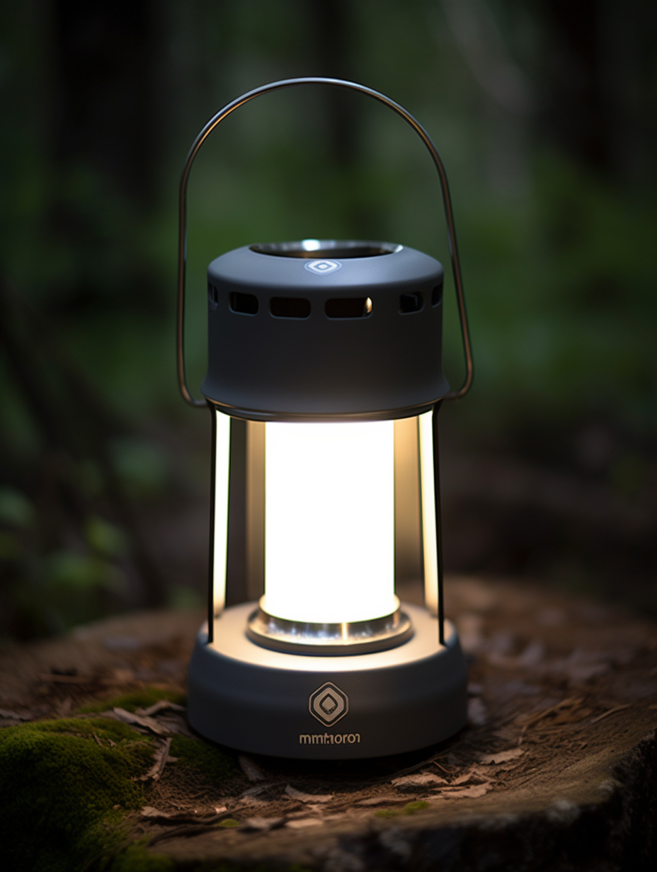Camping lamp，outdoors，camping，Product appearance design，AIGC，