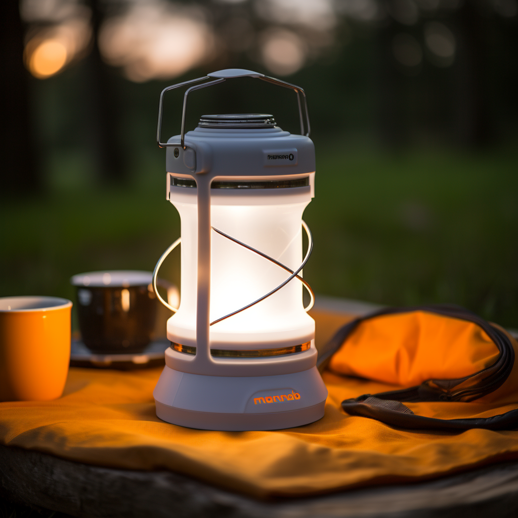 Camping lamp，outdoors，camping，Product appearance design，AIGC，