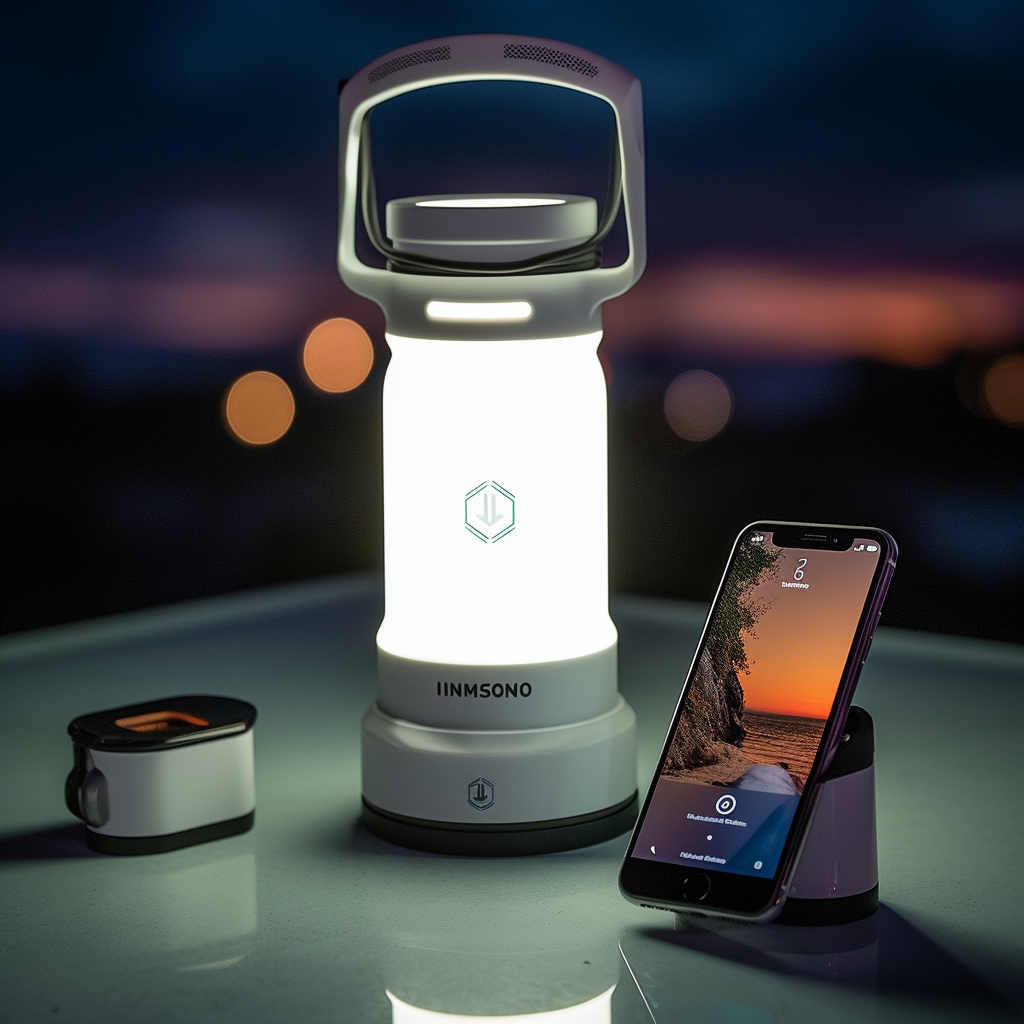 Camping lamp，outdoors，camping，Product appearance design，AIGC，