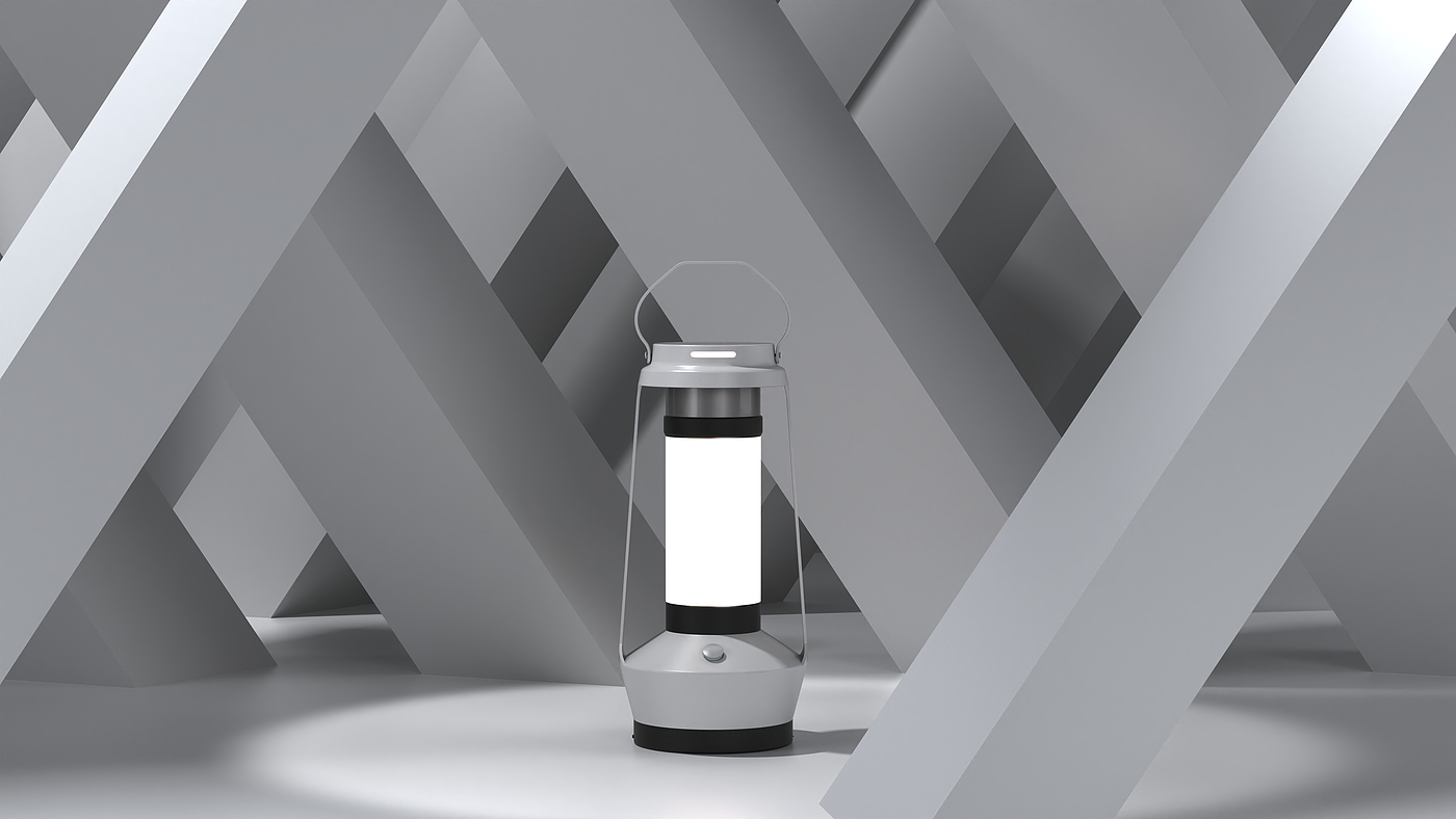 Camping lamp，AIGC，Product appearance design，