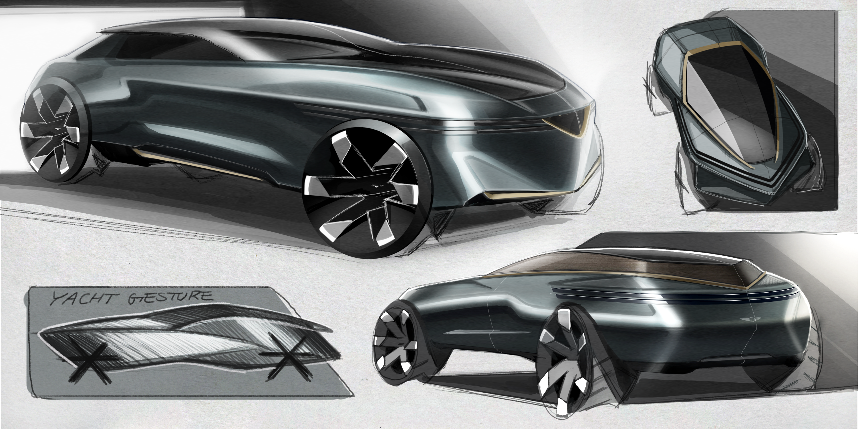 automobile，3d，industrial design，vehicle，suv，Genesis，