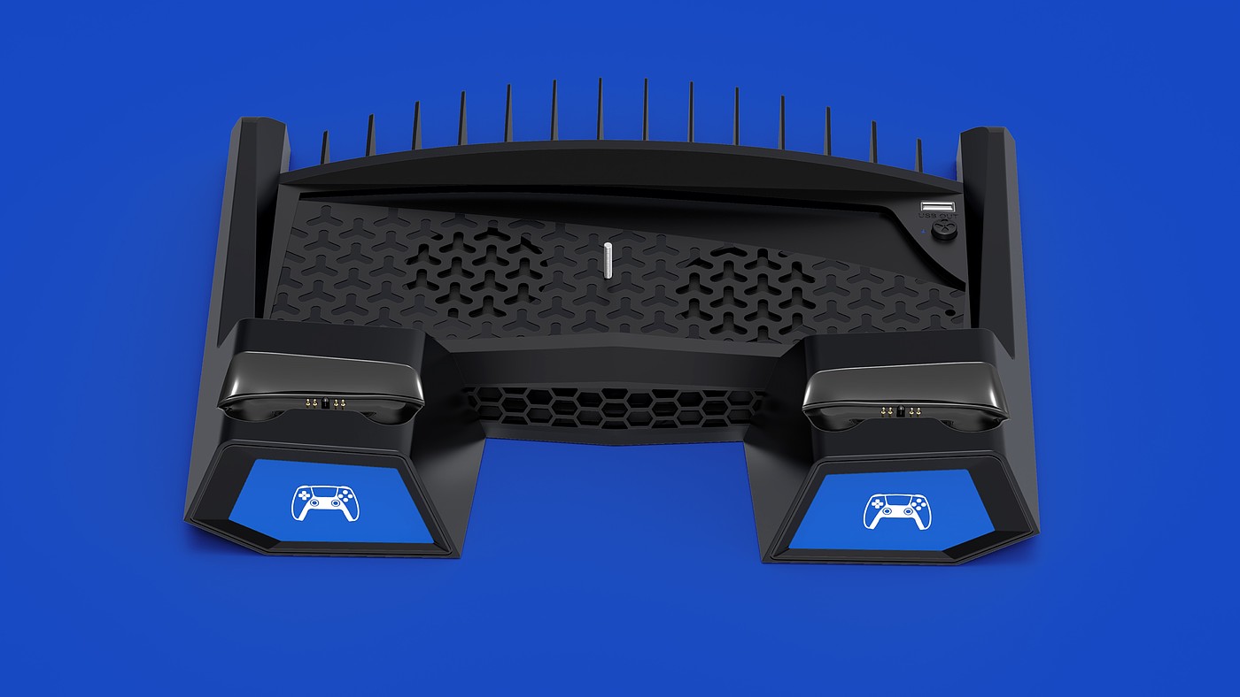 ps5，Game accessories，Game peripherals，ID design，Game handle seat charging，Charging base，PlayStation，Sony，