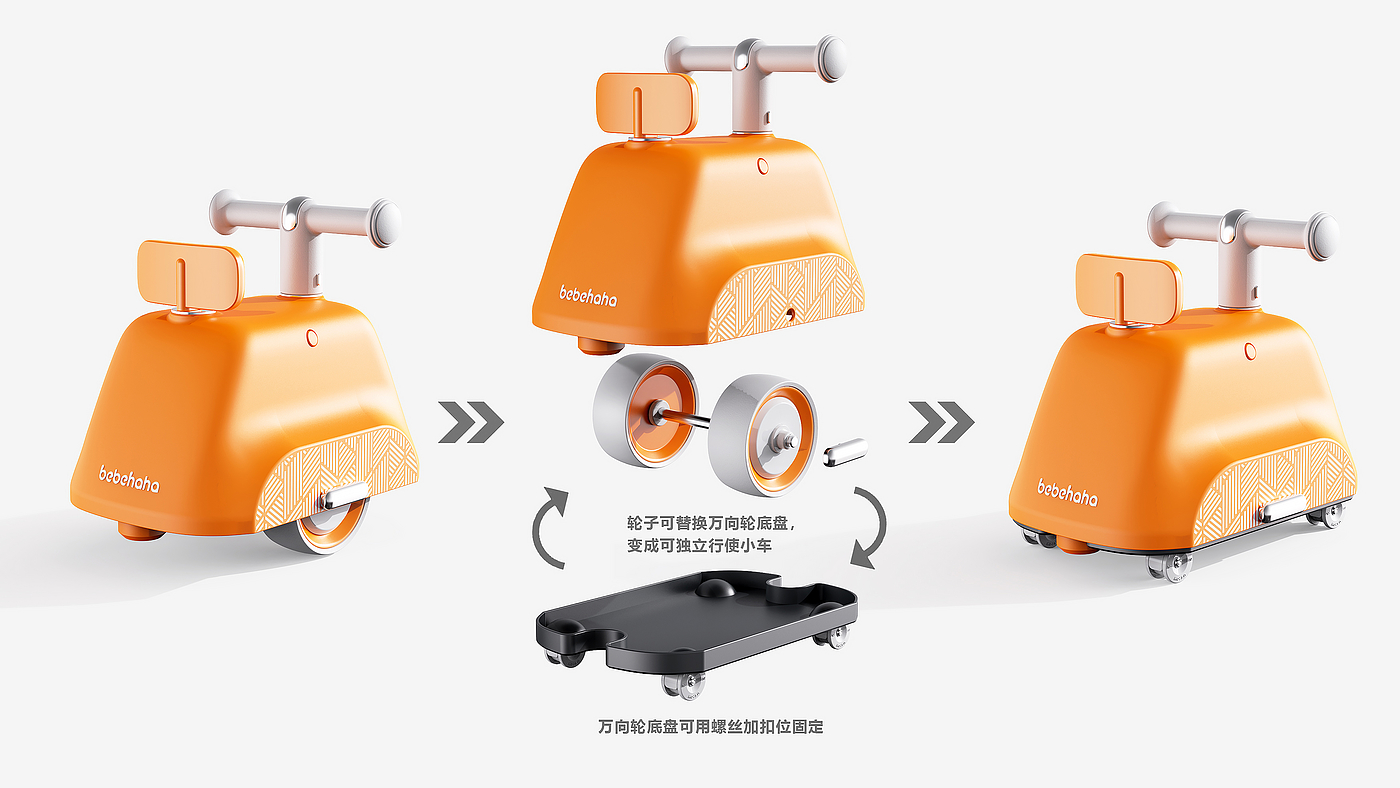 industrial design，Creative design，Appearance design，Structural design，Stroller design，Children's scooter，