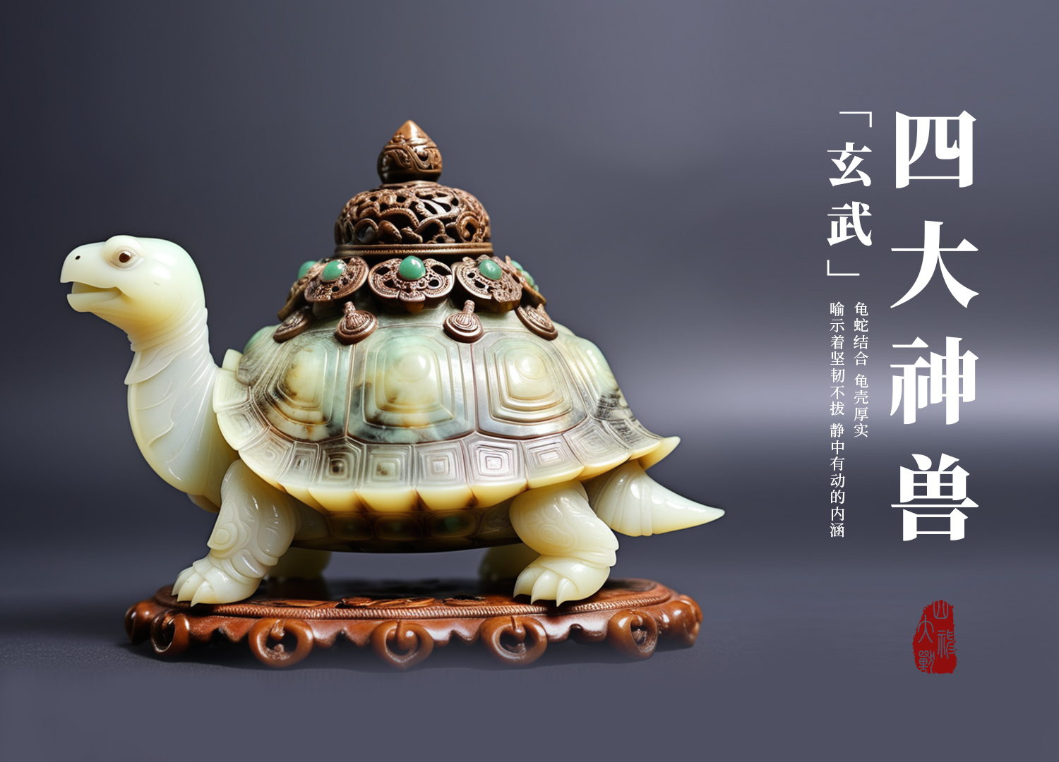 Arts and Crafts，Year of the Dragon，four god beast，Qinglong，white tiger，Basaltic，rosefinch，