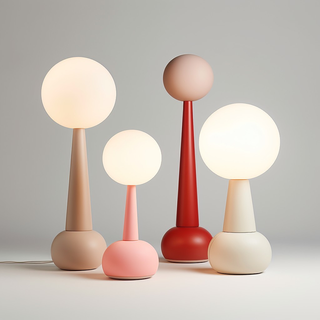 AIGC，Lamp design，Home design，Desk lamp，Bedside lamp，Atmosphere lamp，