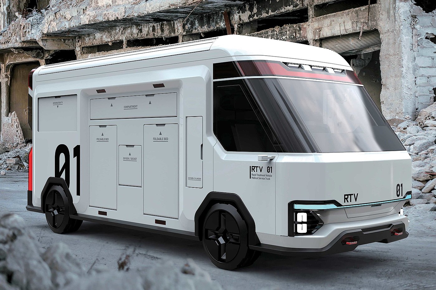 RTV，Mobile Medical Station，Quality of treatment，2023 Red Dot Design Concept Award，