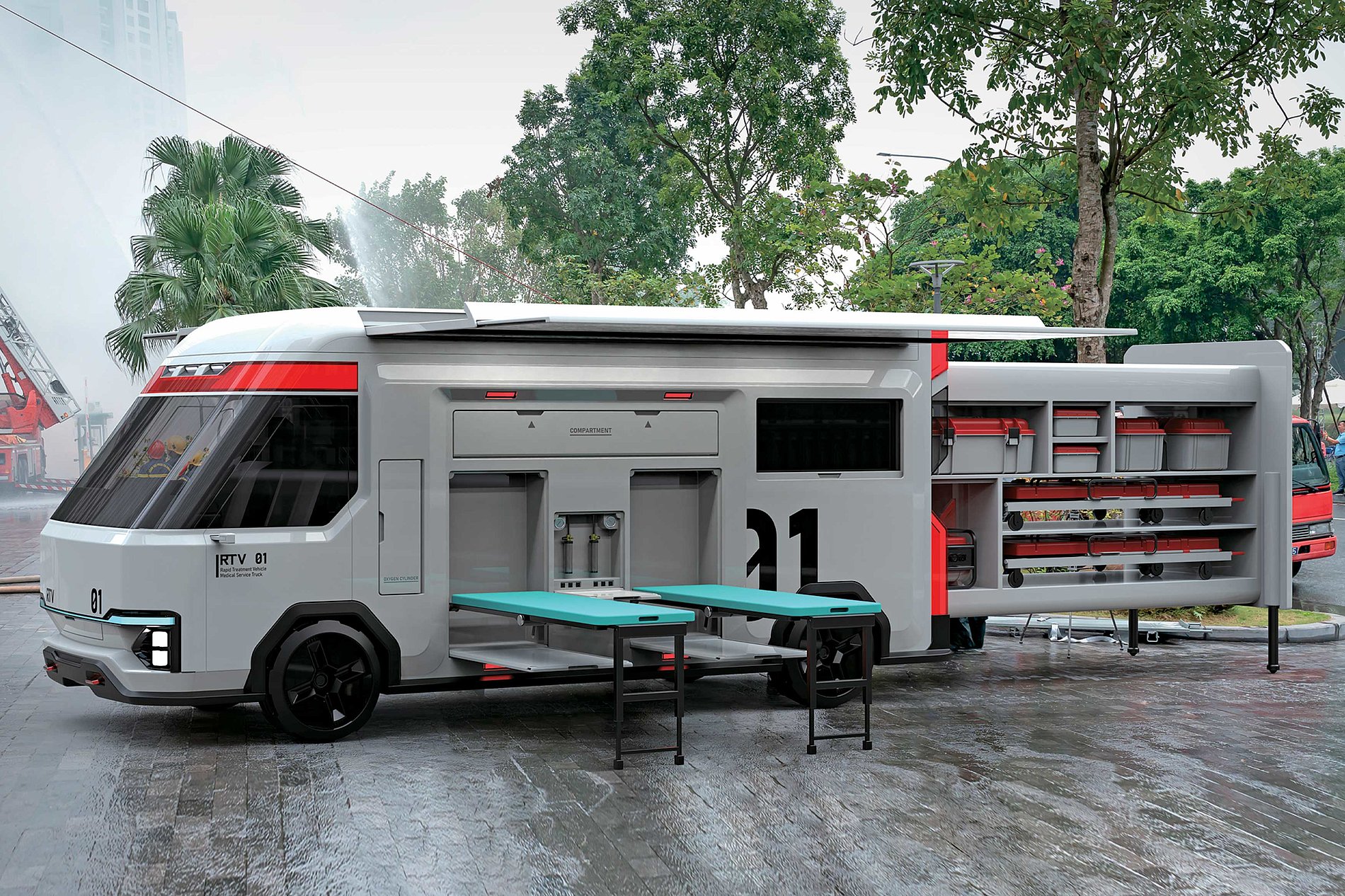 RTV，Mobile Medical Station，Quality of treatment，2023 Red Dot Design Concept Award，