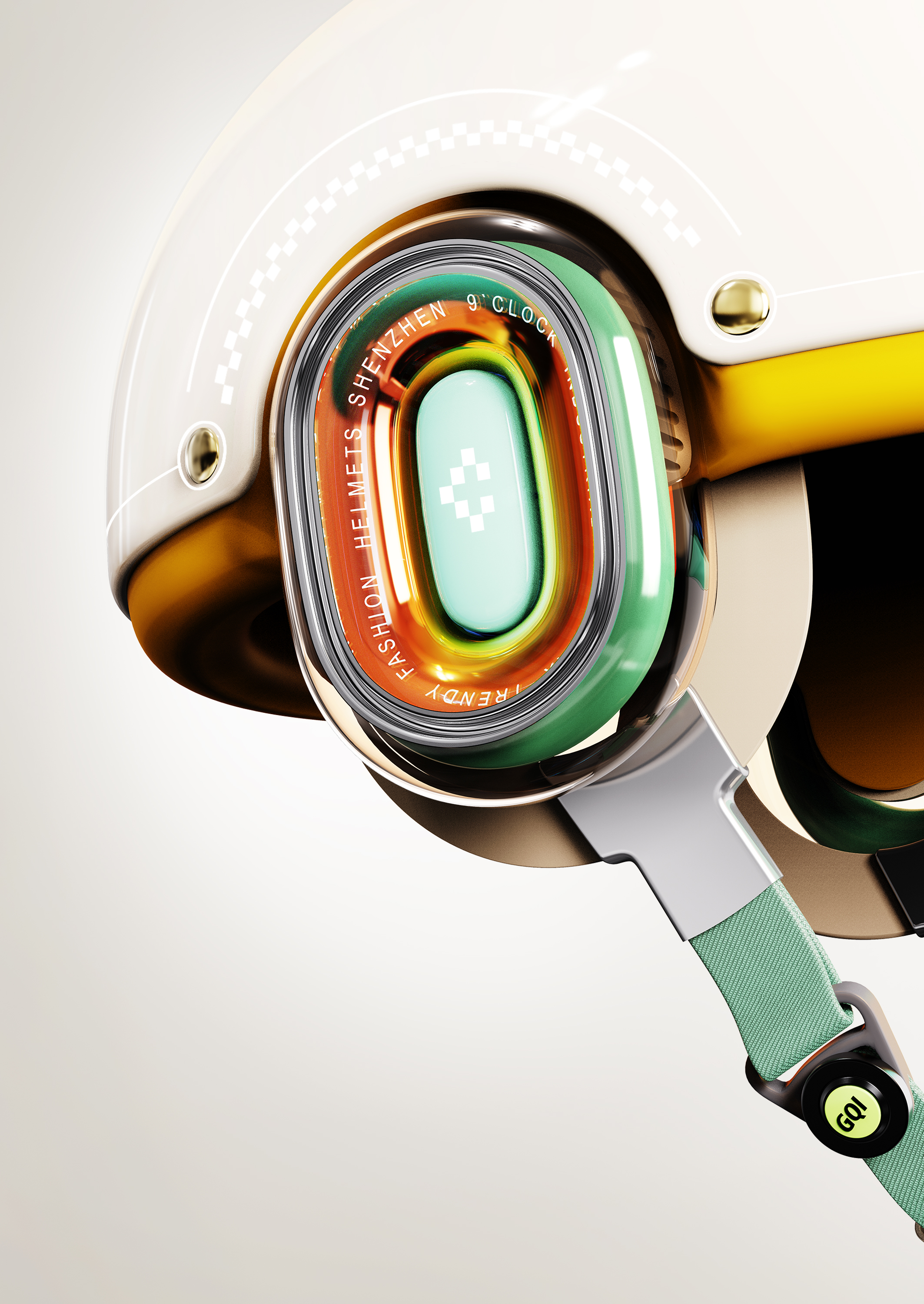 Space Technology，retro future ，Outdoor equipment，High-value helmet，Ride Plan，