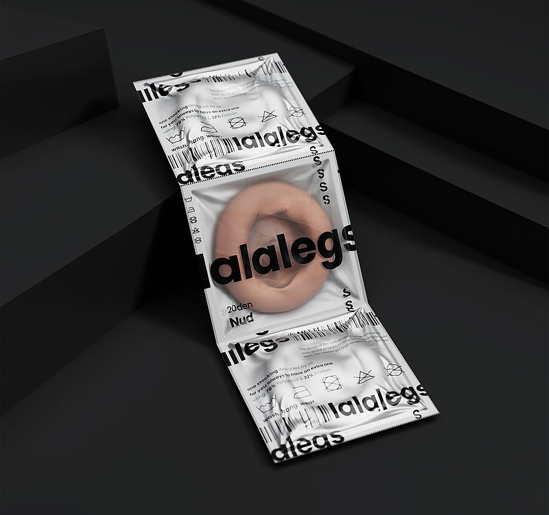 LLLEGS，silk stockings suit，packing，2023 Red Dot Design Concept Award，