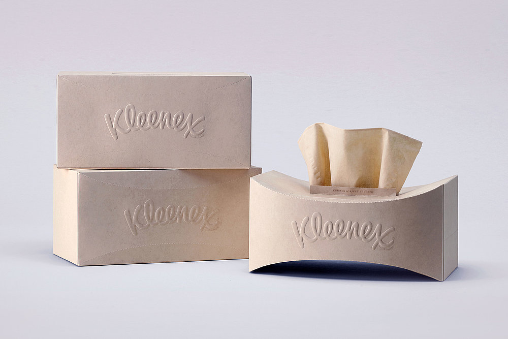 Face towel carton，Kleenex，packing design，2023 Red Dot Design Concept Award，