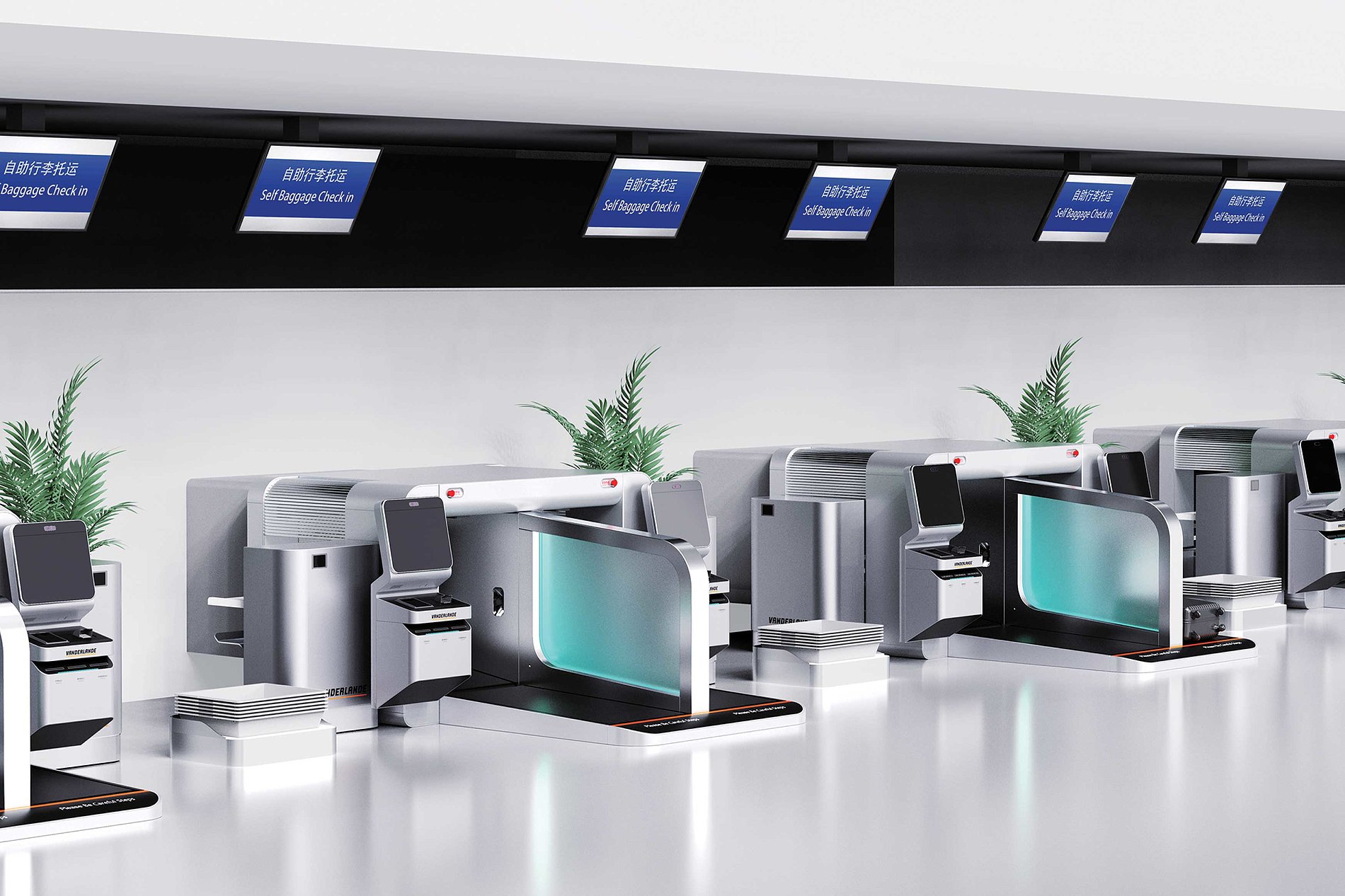 Vanderlande，Self-service baggage check，machinery equipment，2023 Red Dot Design Concept Award，