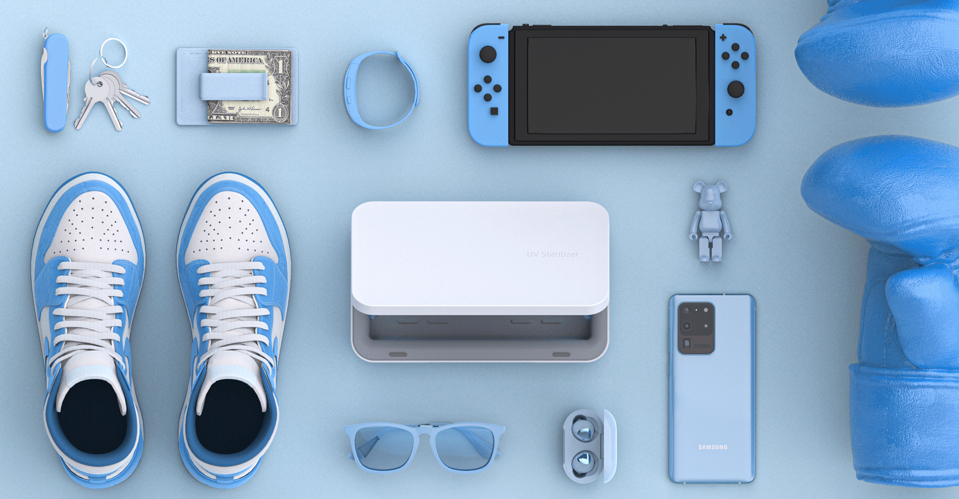 Disinfection box design，Disinfection product design，Design of Ultraviolet Disinfection Box，Industrial product design，Appearance and structure design，