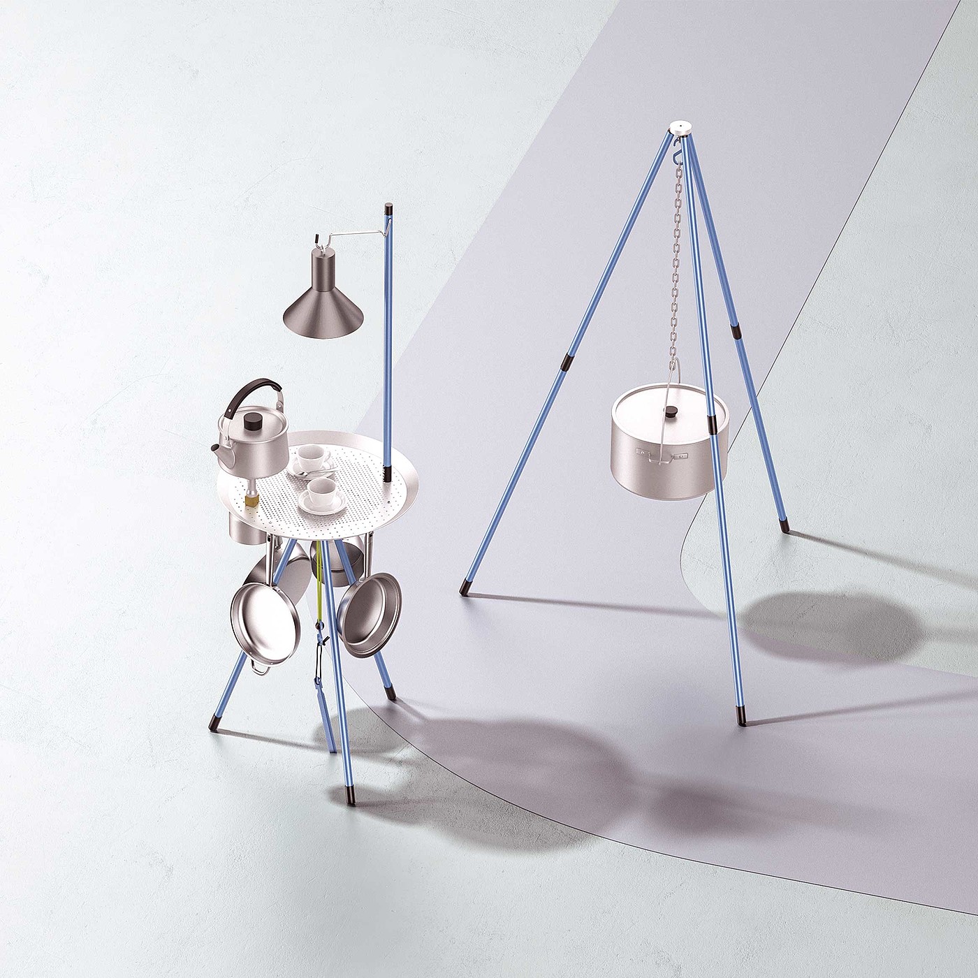 Coffee table，Portable coffee table，2023 Red Dot Design Concept Award，
