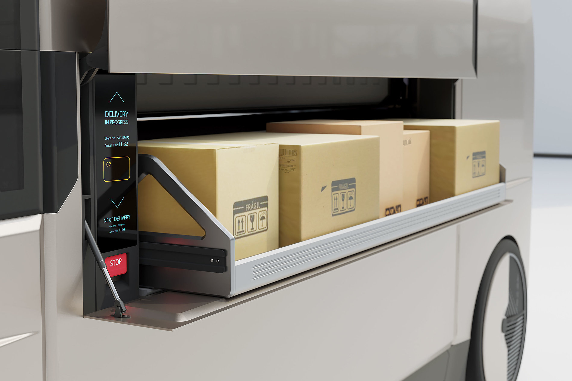 automatic sorting system，Efficient，Loading system，Interaction design，2023 Red Dot Design Concept Award，