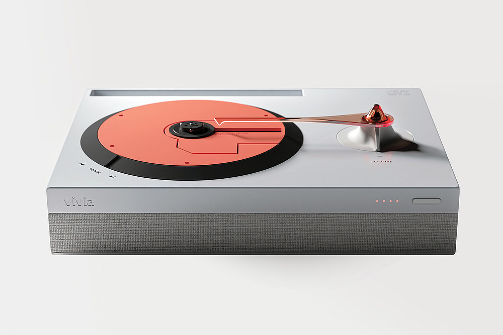 CD player，Vivia，vinyl turntable，music，2023 Red Dot Design Concept Award，