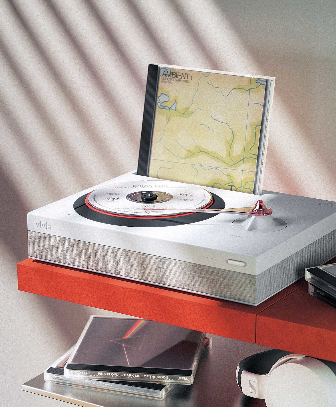 CD player，Vivia，vinyl turntable，music，2023 Red Dot Design Concept Award，