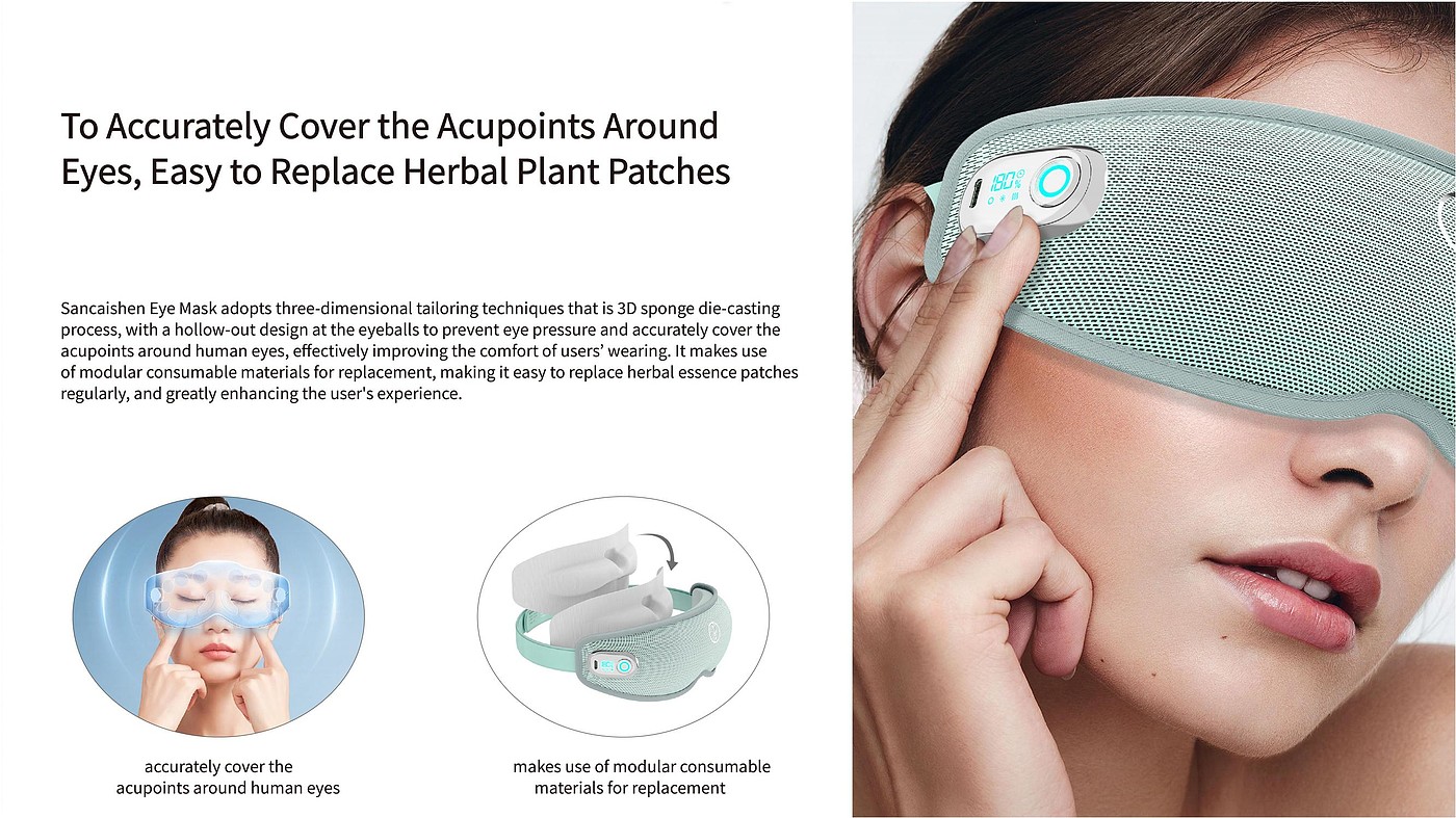 Intelligent eye mask，moxibustion，Gehu，Great health，