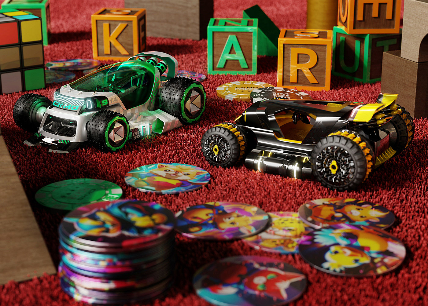 Toys，CyberKart，conceptual design，