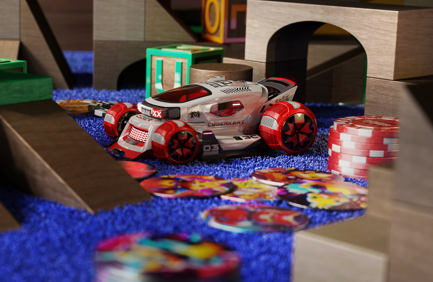 Toys，CyberKart，conceptual design，