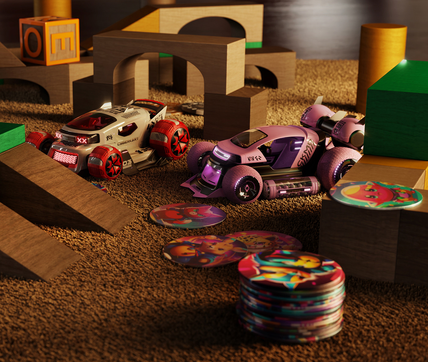 Toys，CyberKart，conceptual design，