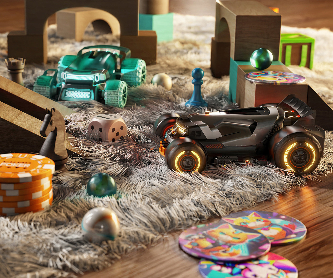 Toys，CyberKart，conceptual design，