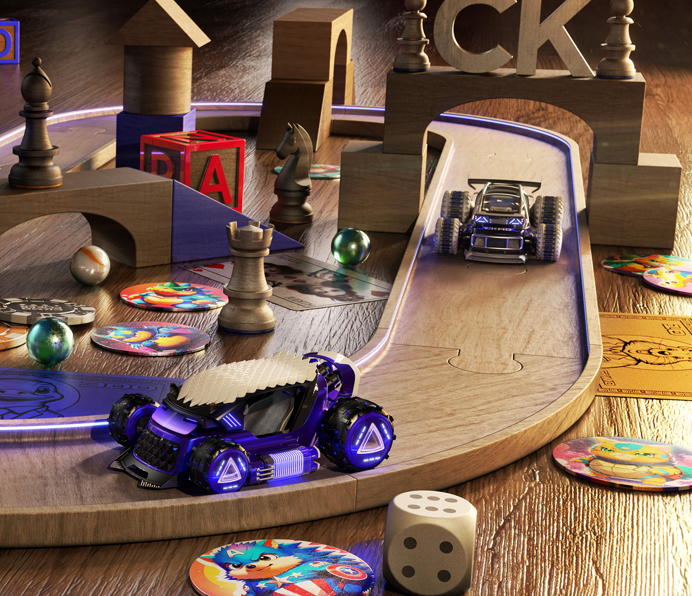 Toys，CyberKart，conceptual design，