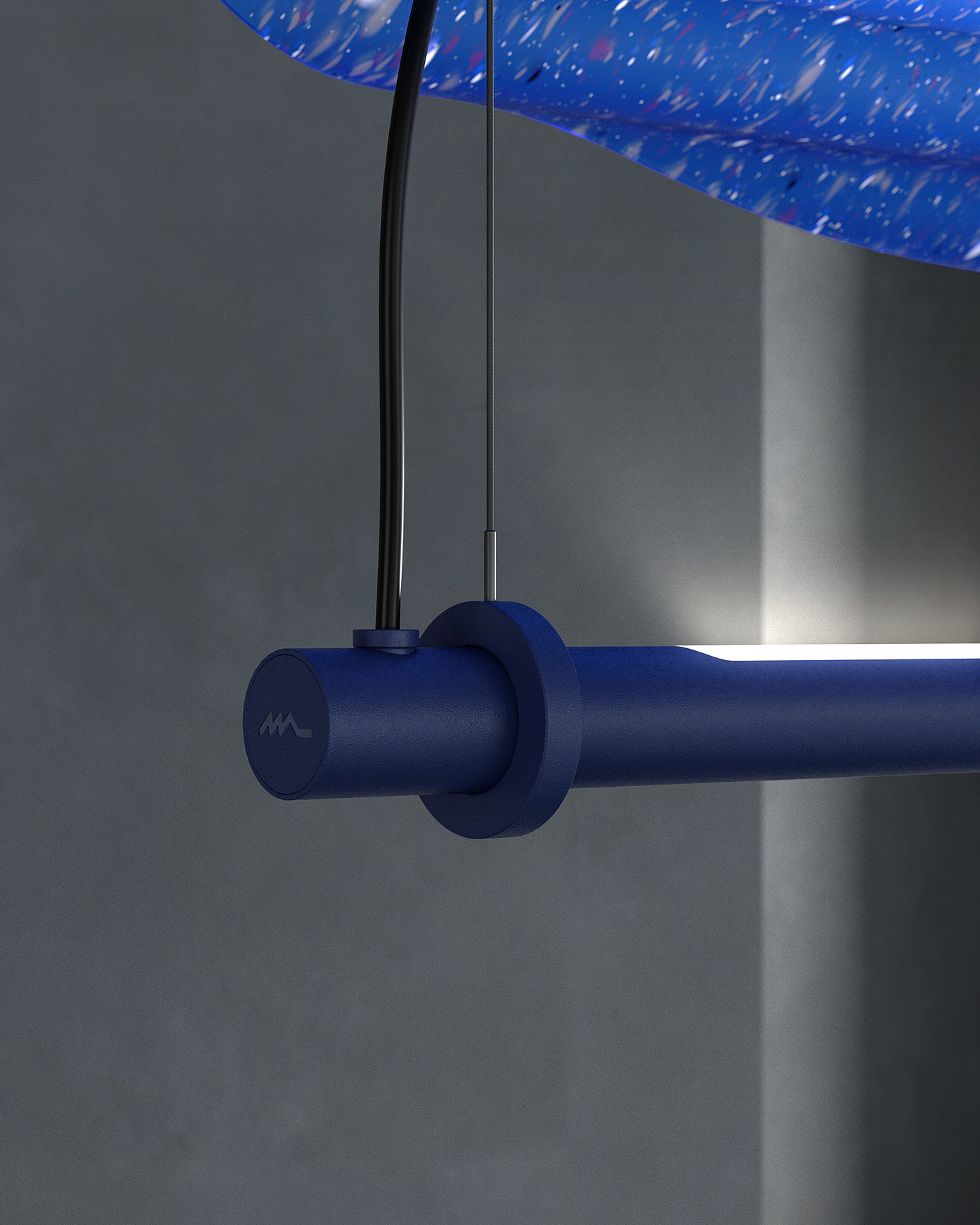 a chandelier，Recycled plastics，lamps and lanterns，Italy，Lamp design，industrial design，product design，Product rendering，