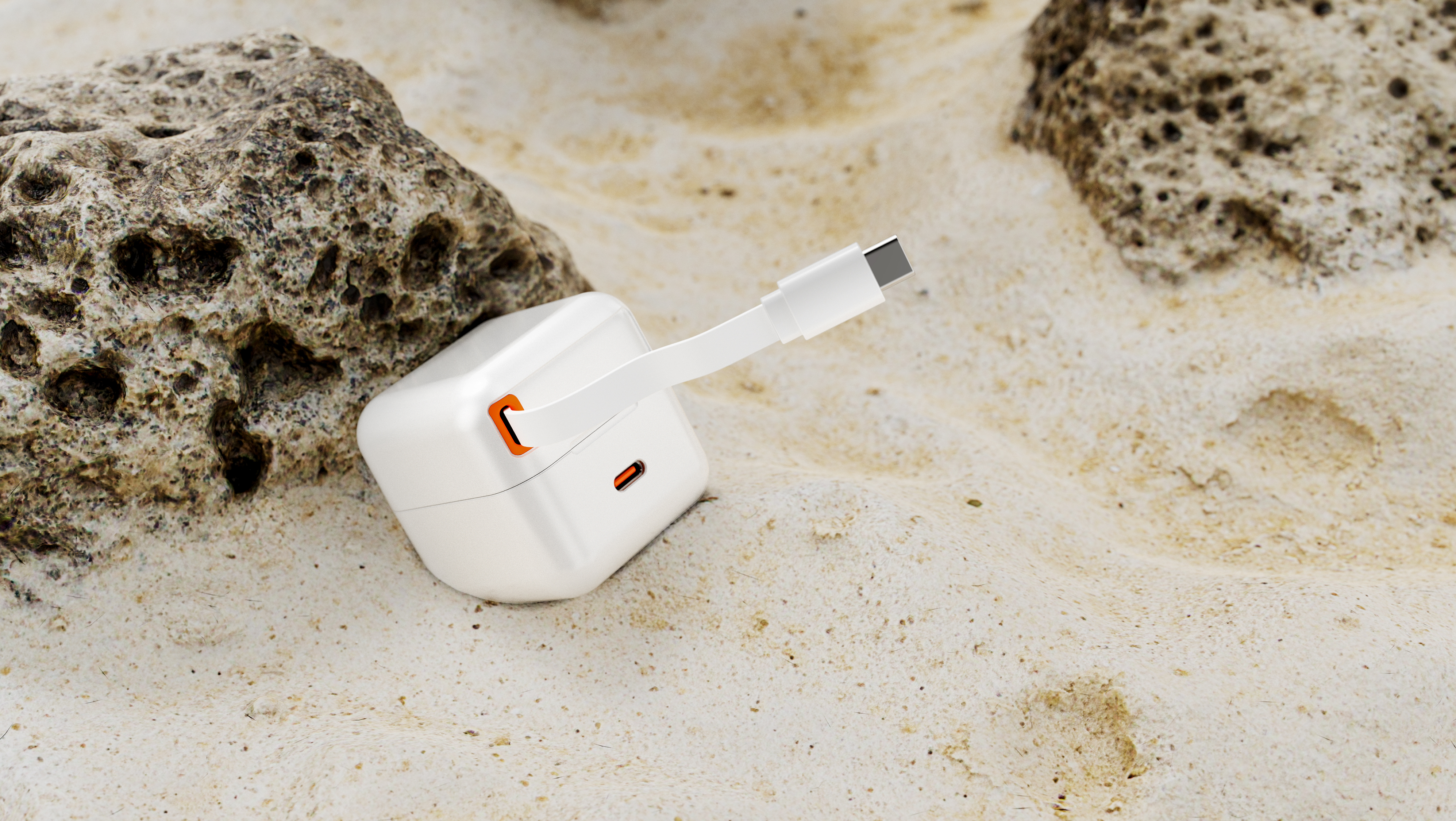 Telescopic cable adapter, up and down can be separated by magnetic connection，