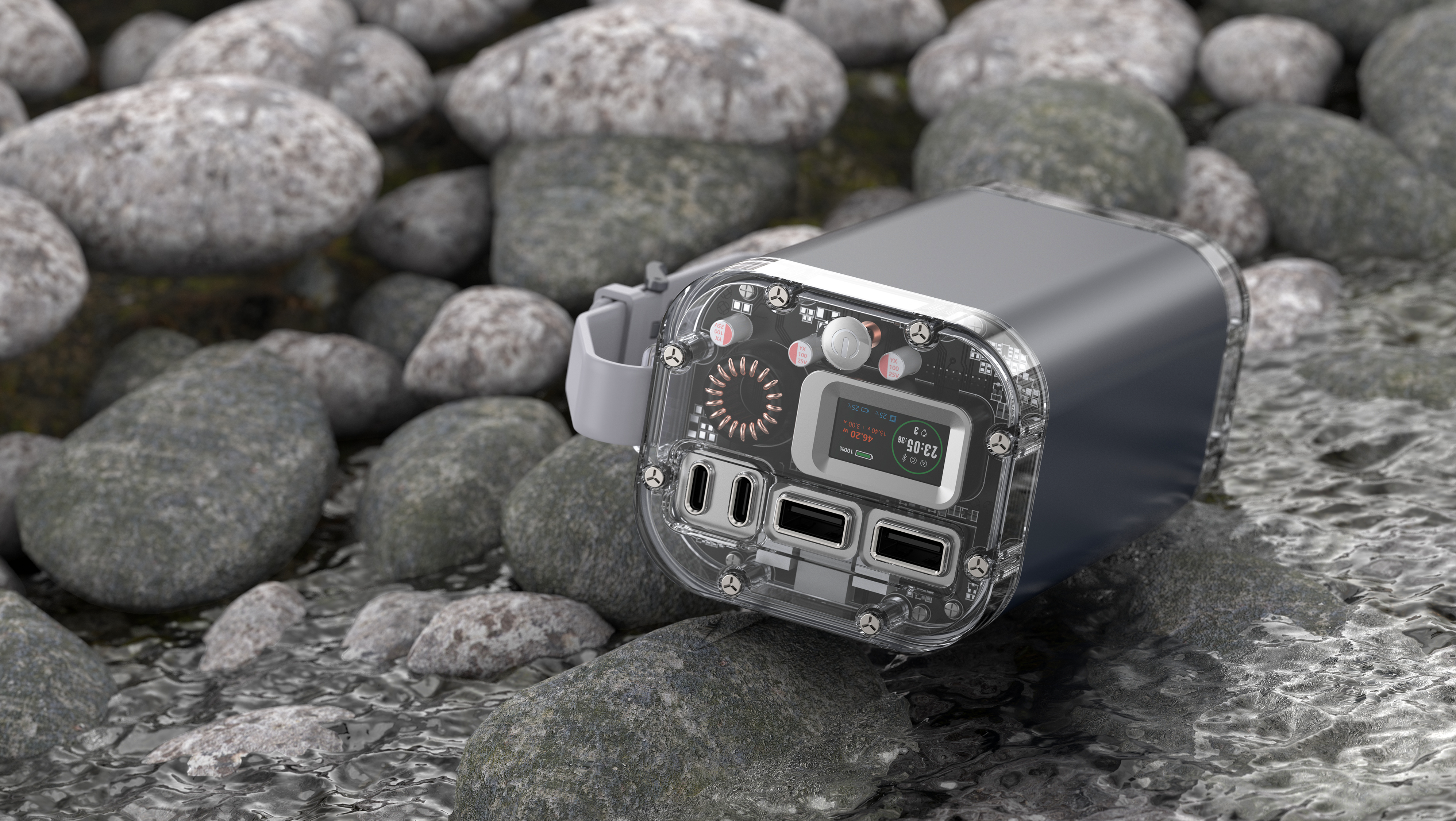 Mobile power supply, large capacity, waterproof, anti-drop, outdoor power supply，