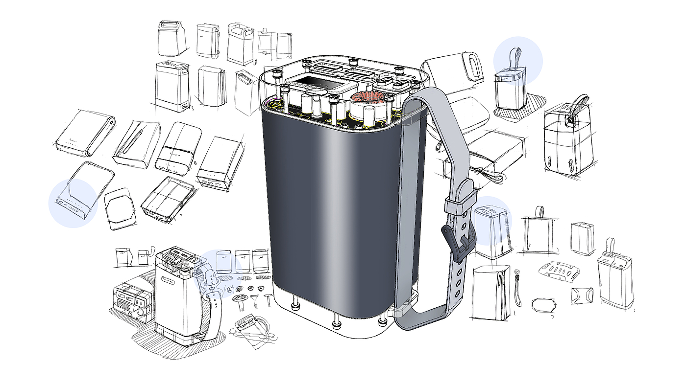 Mobile power supply, large capacity, waterproof, anti-drop, outdoor power supply，