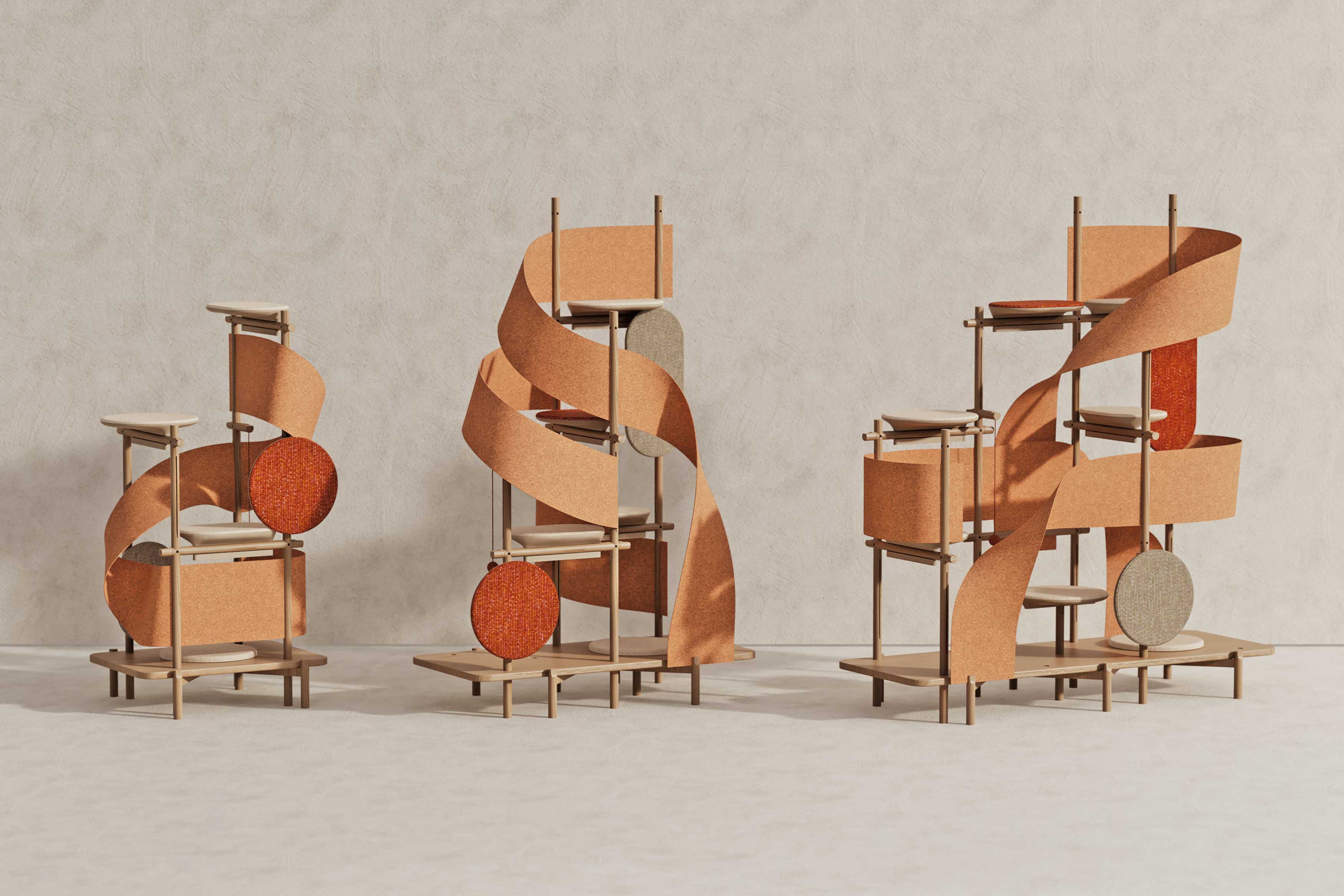 UNU Cat Dreams，Cat climbing frame，2023 Red Dot Design Concept Award，