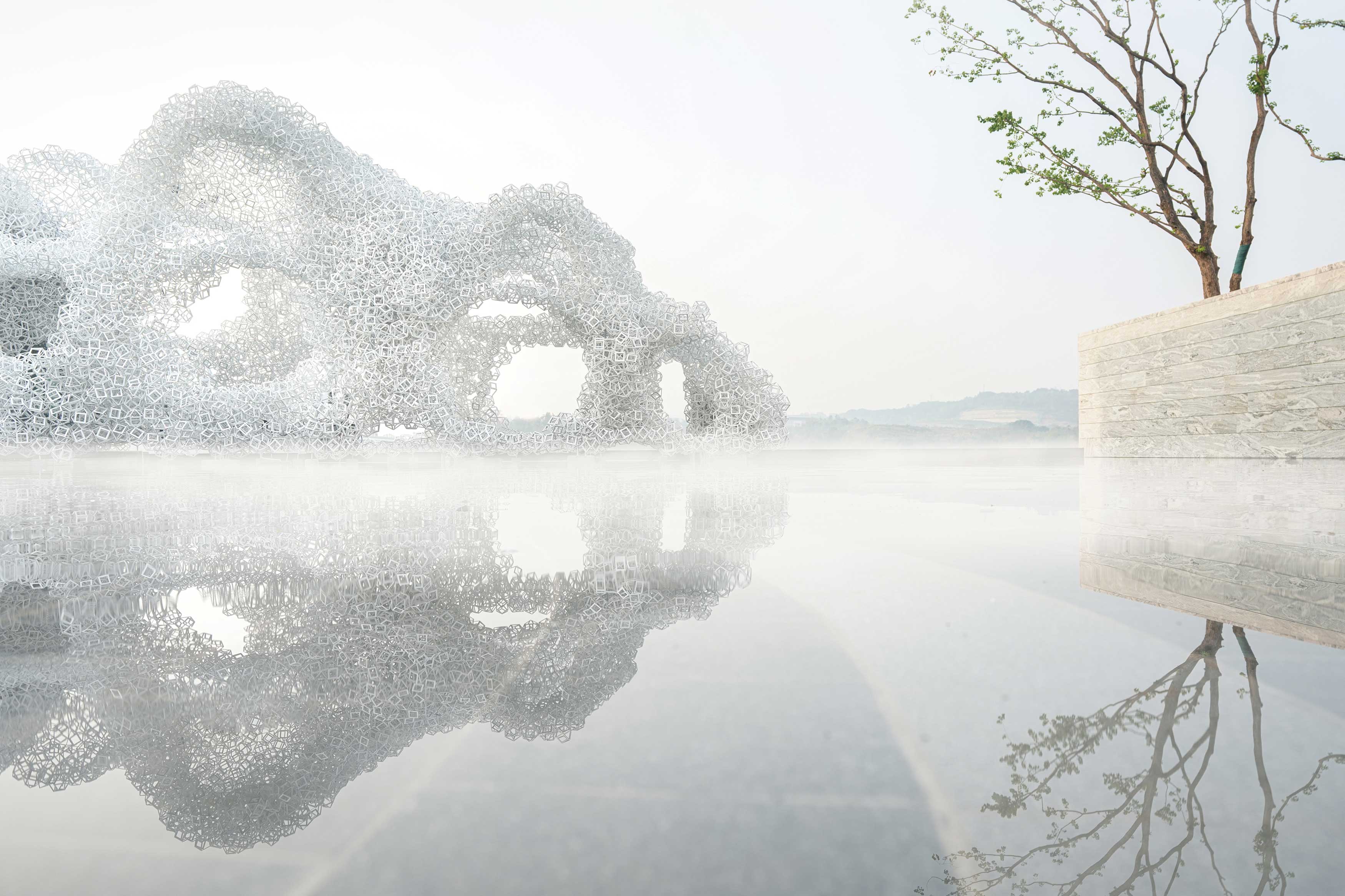 River Cloud，Outdoor Public Facilities Design，2023 Red Dot Design Concept Award，