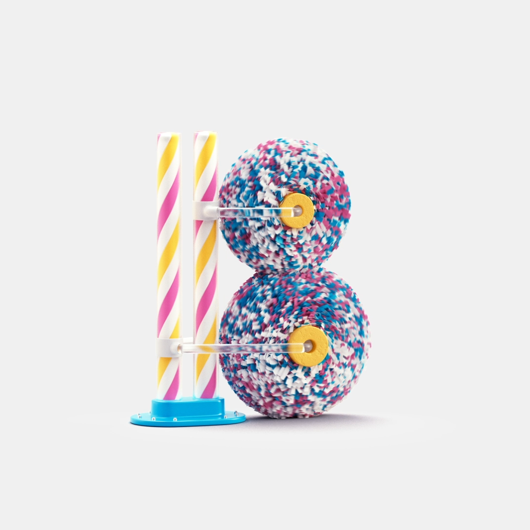 3D Animated Fonts，originality，three-dimensional art，3D modeling，