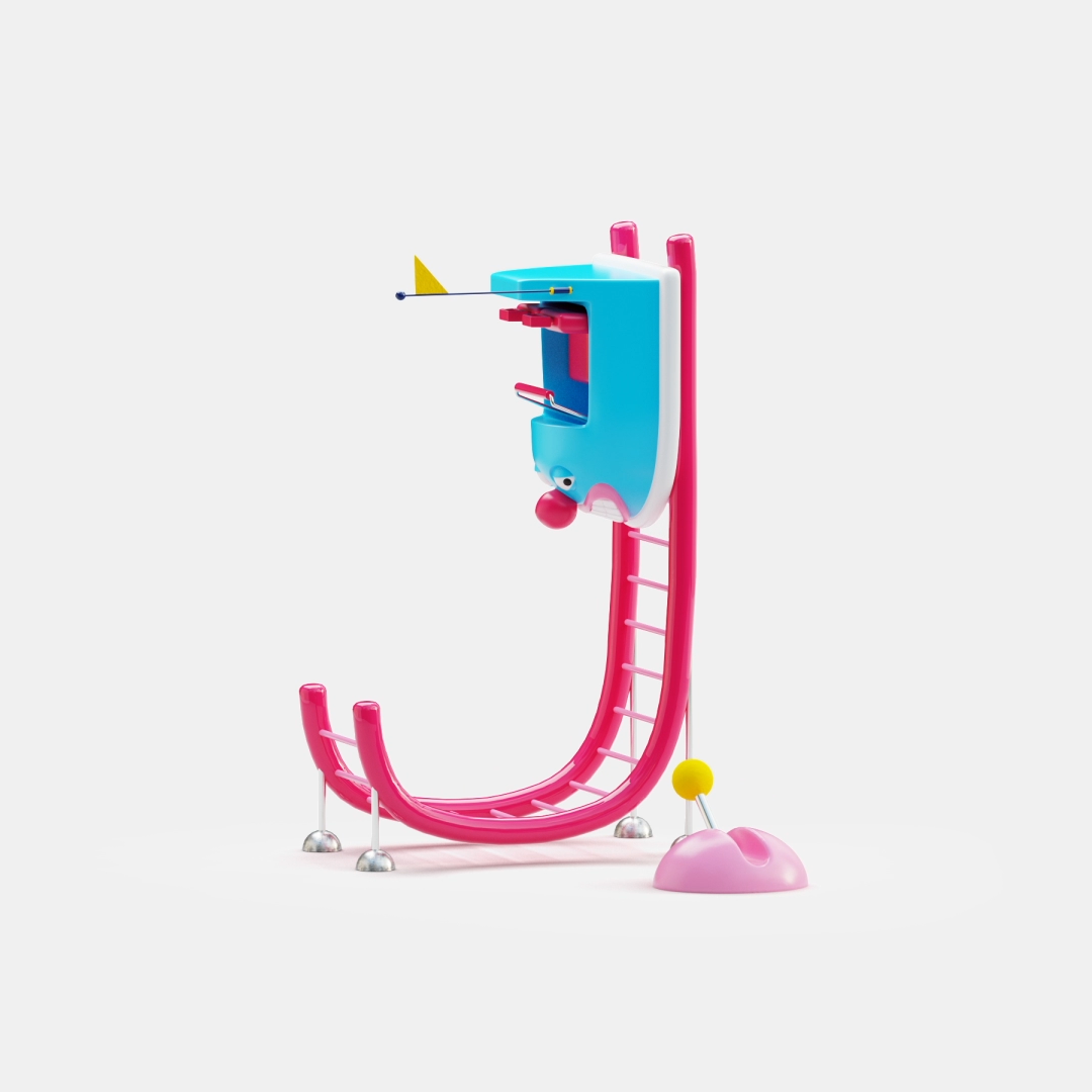 3D Animated Fonts，originality，three-dimensional art，3D modeling，