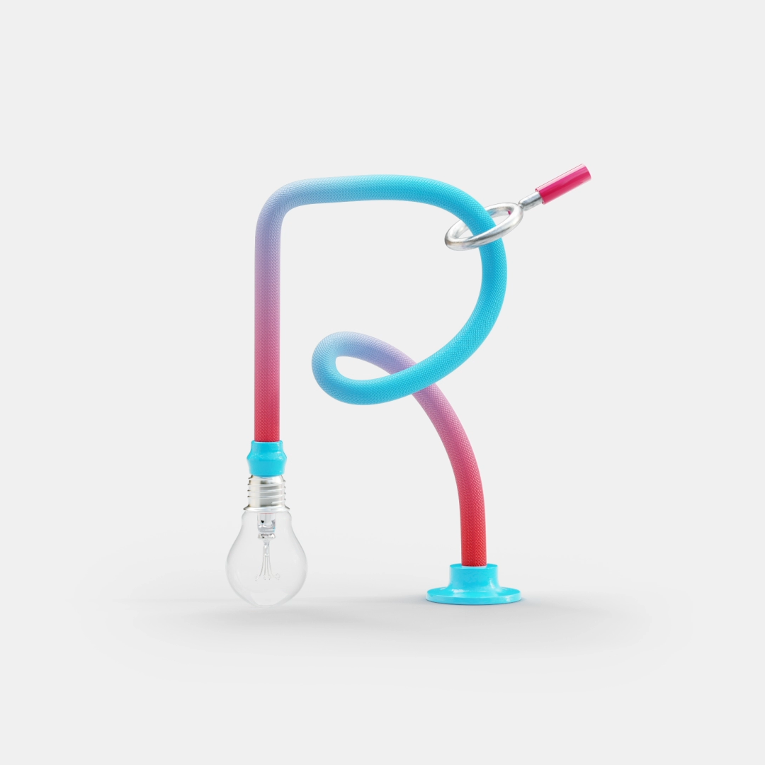 3D Animated Fonts，originality，three-dimensional art，3D modeling，