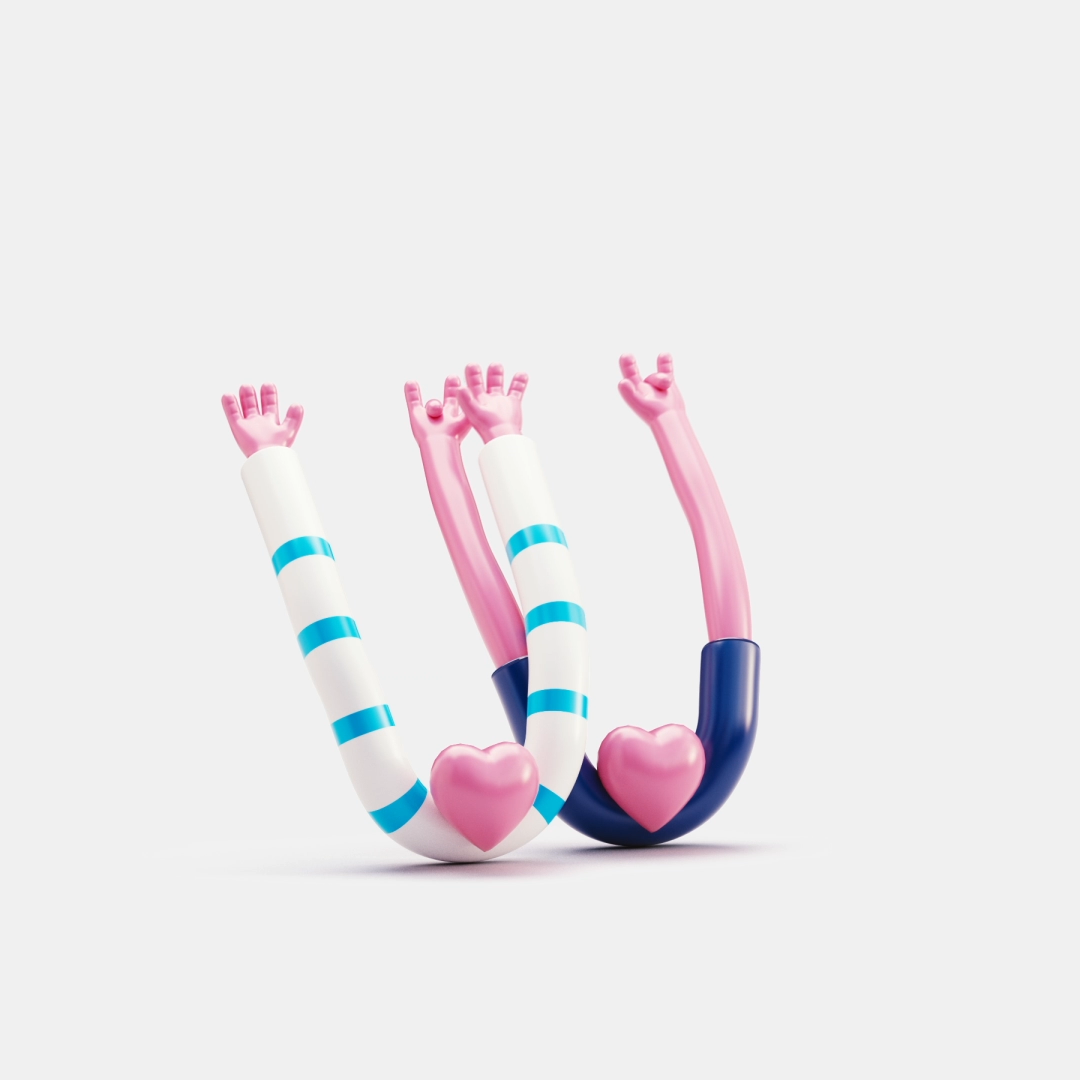 3D Animated Fonts，originality，three-dimensional art，3D modeling，