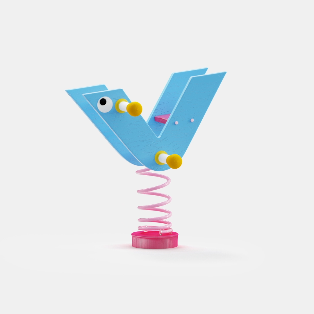 3D Animated Fonts，originality，three-dimensional art，3D modeling，