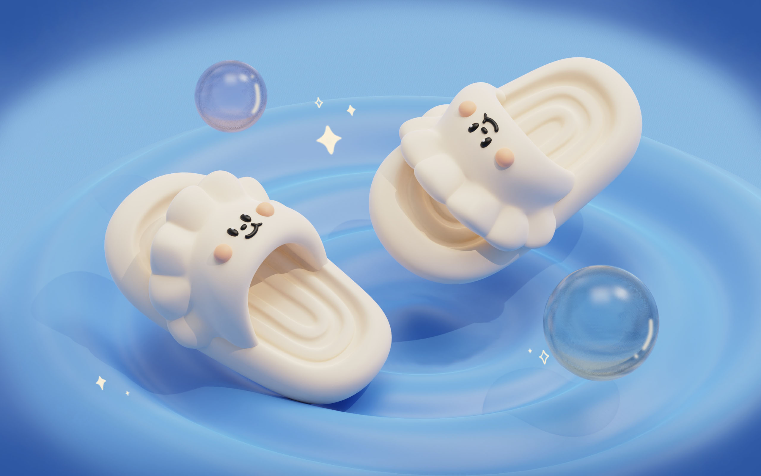 children，Dumplings，Cartoon，Atmosphere sense，