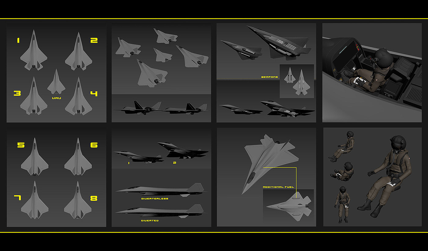 战斗机，飞机，交通工具，Viper trinity，