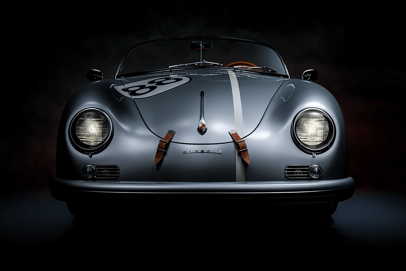 vehicle，automobile，cgi，Porsche 356，