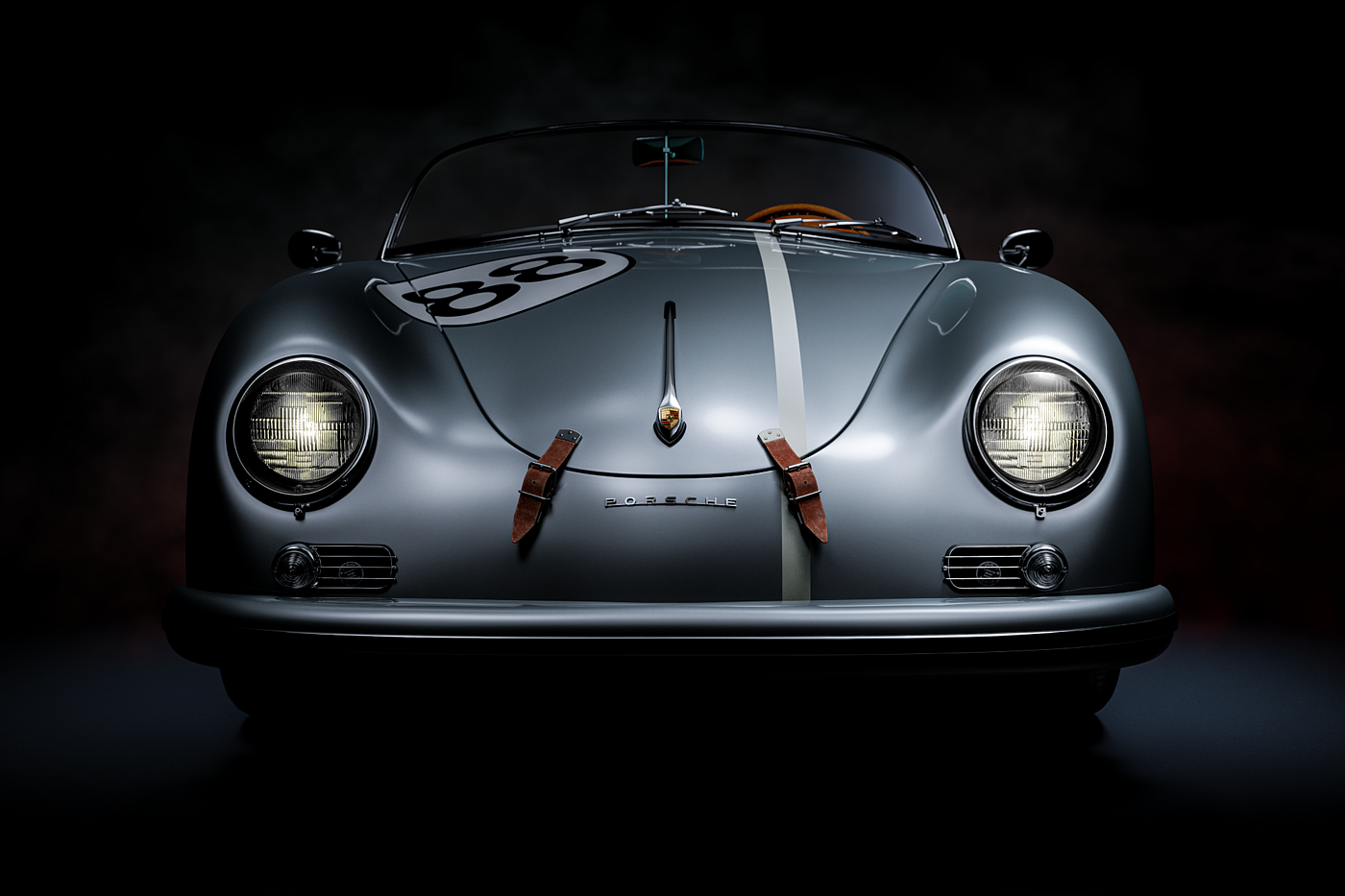 交通工具，汽车，cgi，Porsche 356，