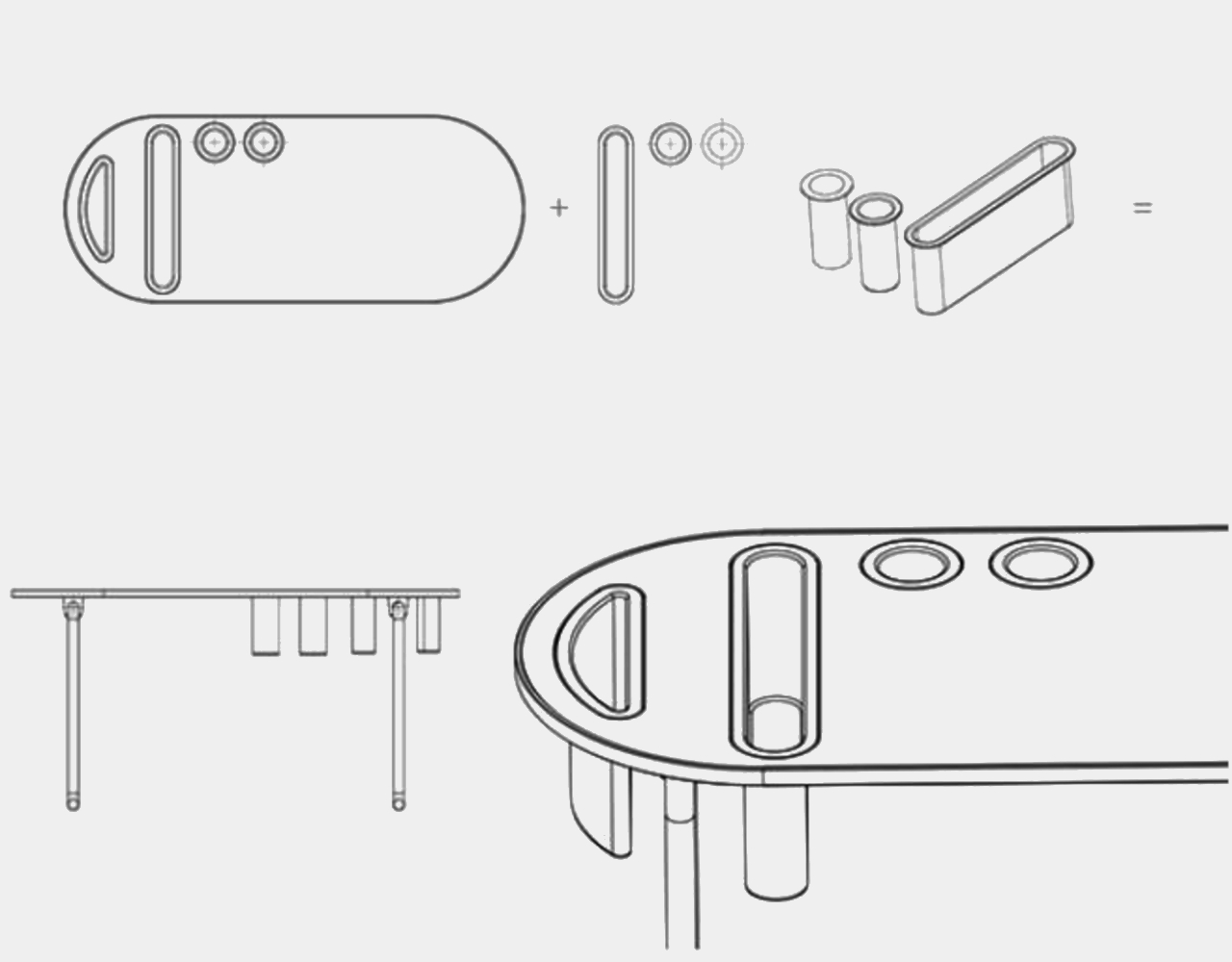 LOOHA，office，Office furniture ，Table，