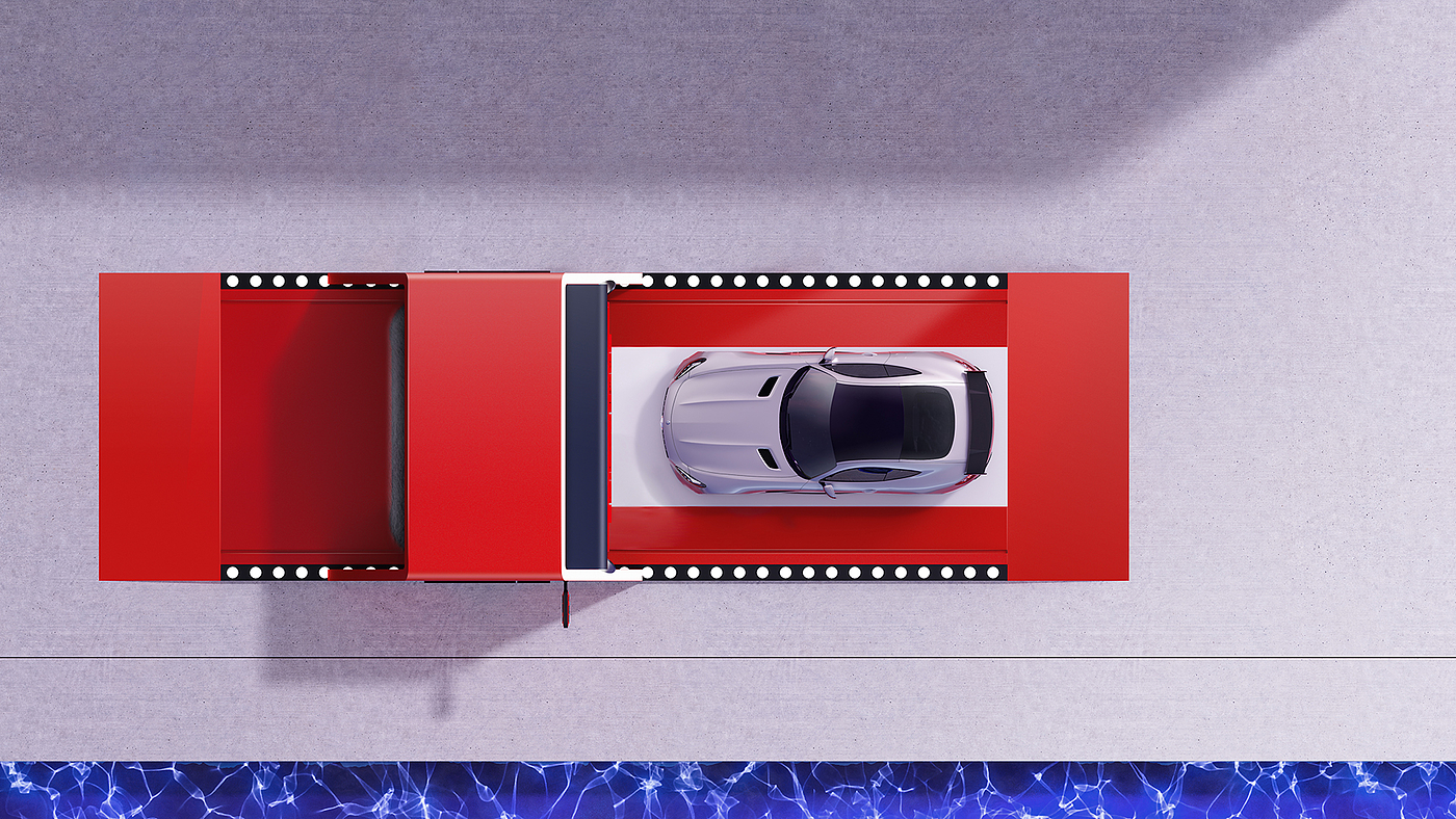 Visual design，EasyJet，Automatic car washing machine，TOALL Convex and Concave Design，